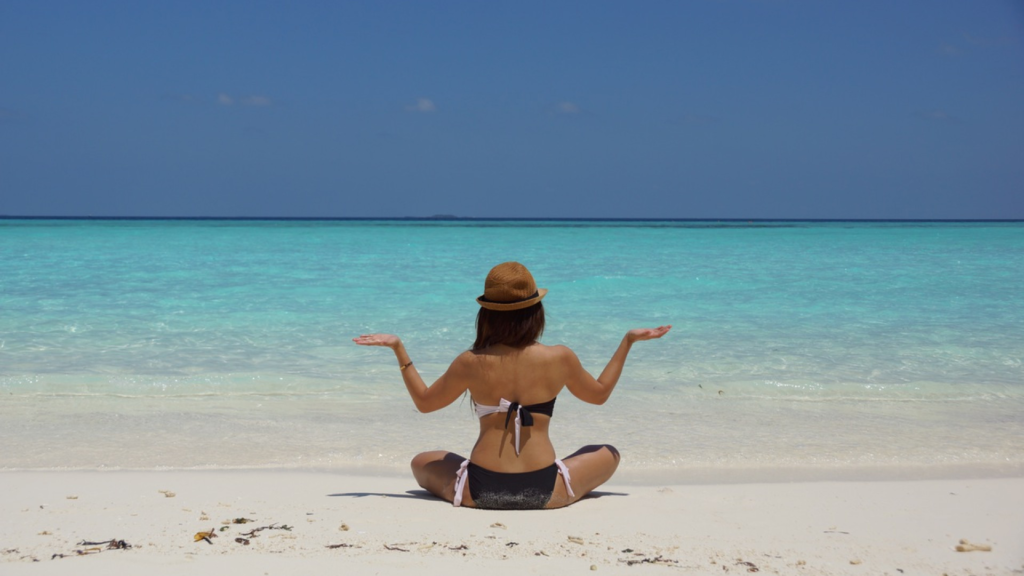blogueuse zen à la plage
