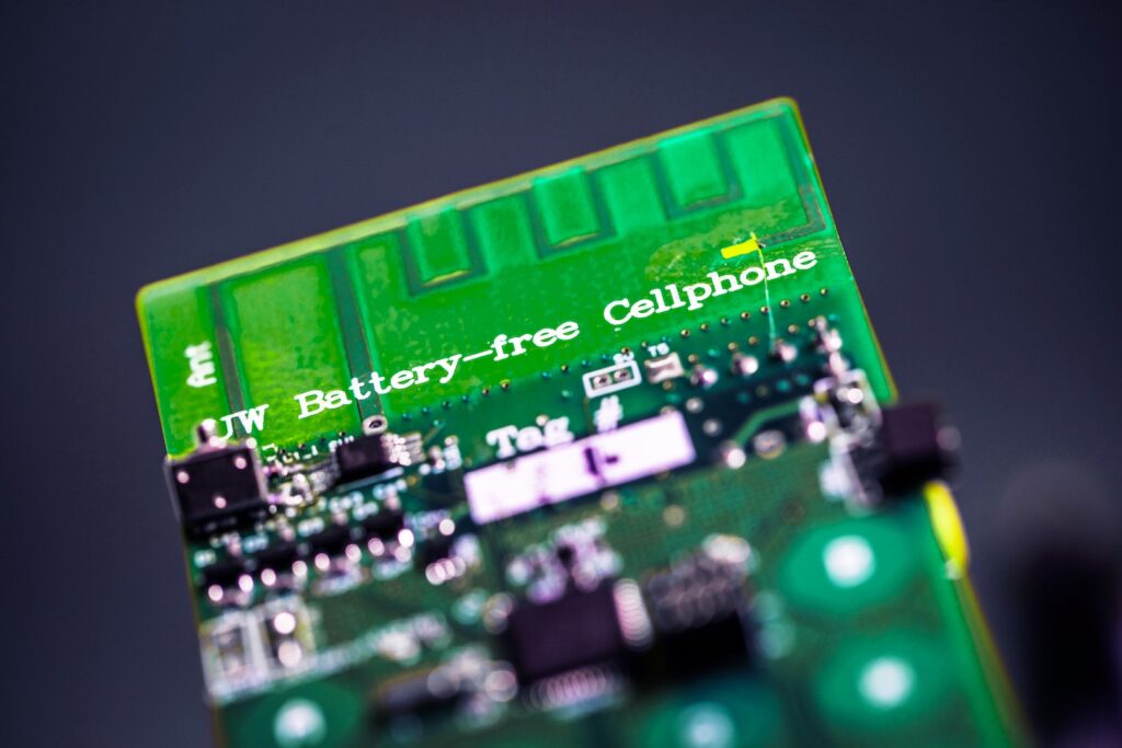 la version 1 du prototype de téléphone sans batterie