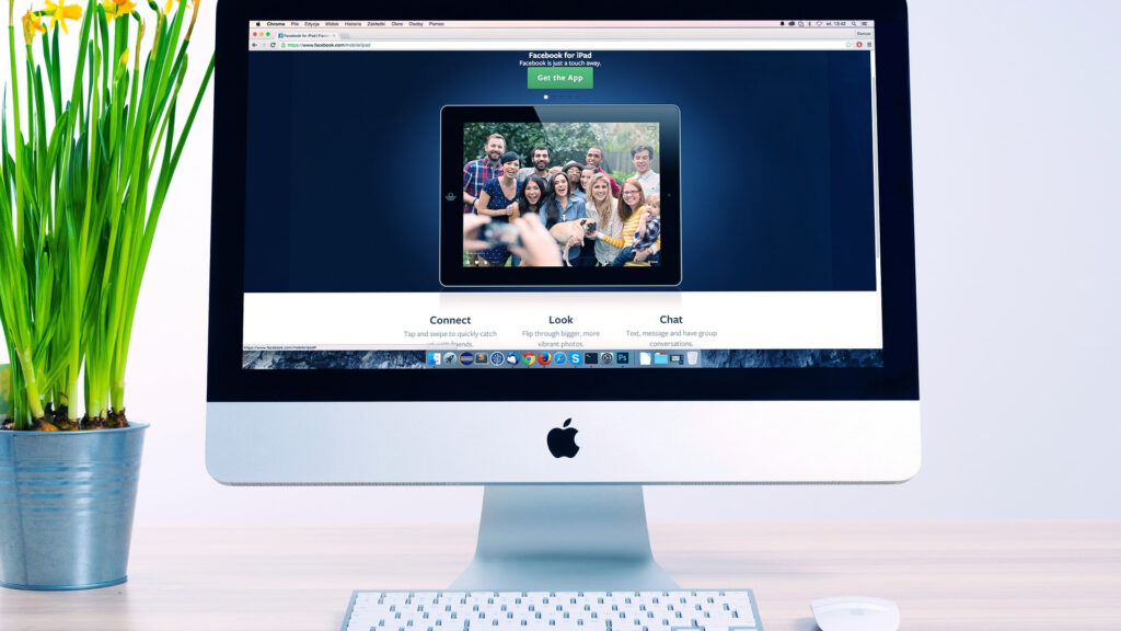 aller sur un site web avec un iMac